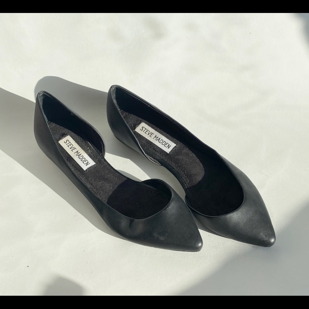 COPY - Steve Madden US7 pointed black flats